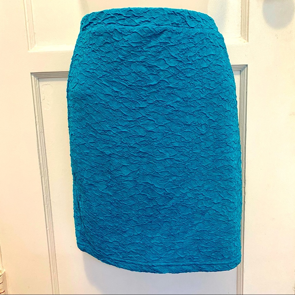 Blue Teal Bodycon Skirt